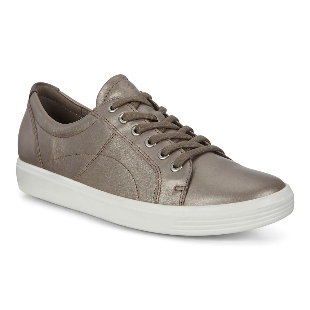 ECCO Womens Sneakers Silver - Soft Classic - BQV-967340